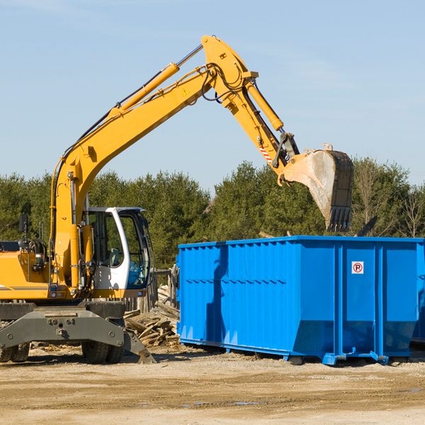 can i choose the location where the residential dumpster will be placed in Johnson Lane NV